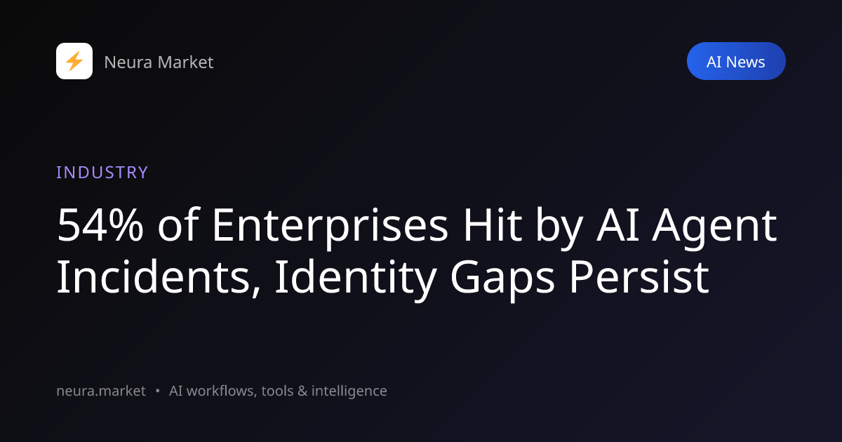 54% of Enterprises Hit by AI Agent Incidents, Identity Gaps Persist